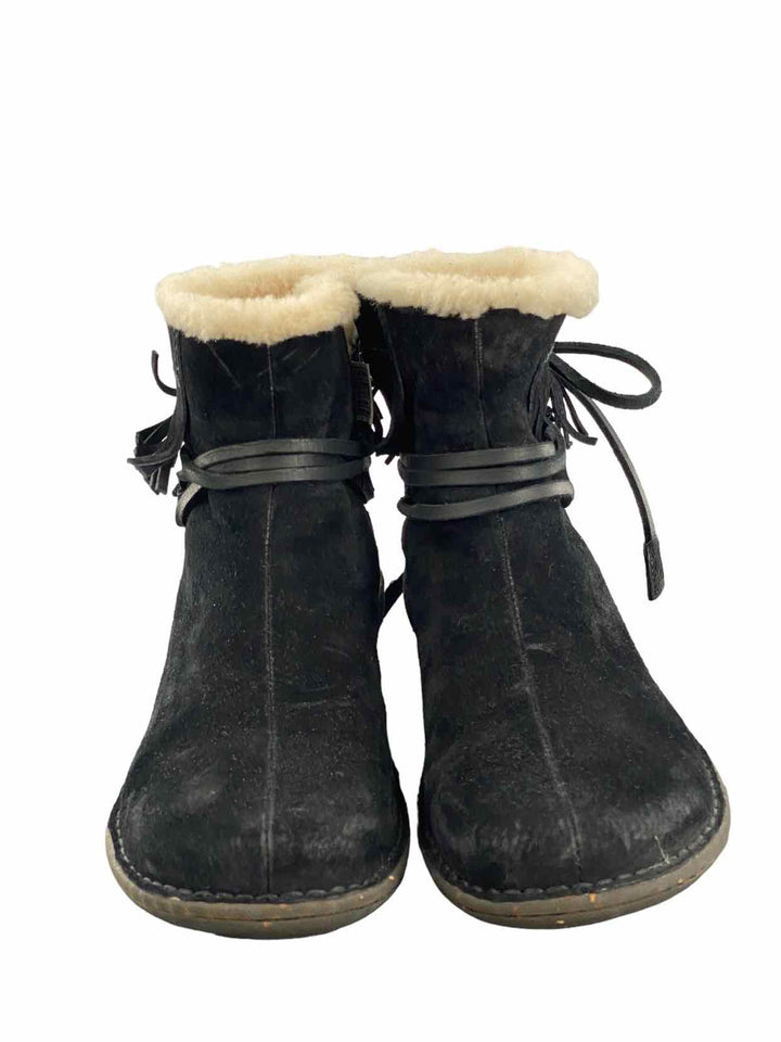 UGG Size 7 Black Suede Boots(Ankle)