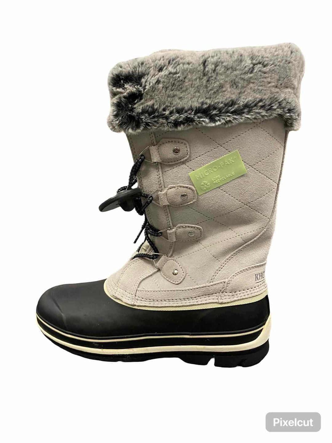 Khombu Shoe Size 10 Cream Black NWOT Boots(knee)