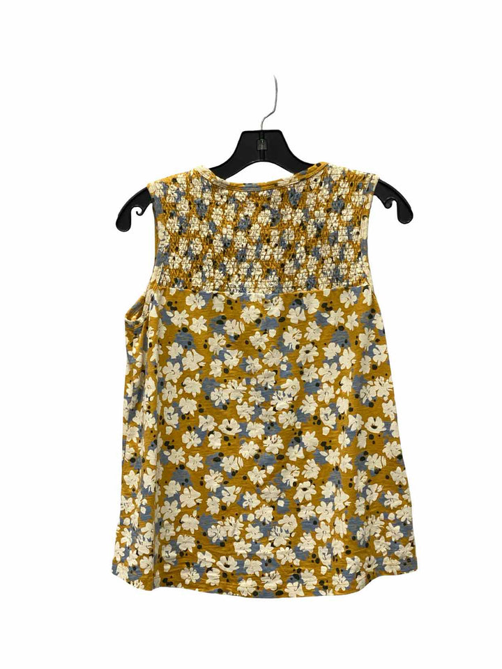 Aventura Size S Yellow Floral Tank Top