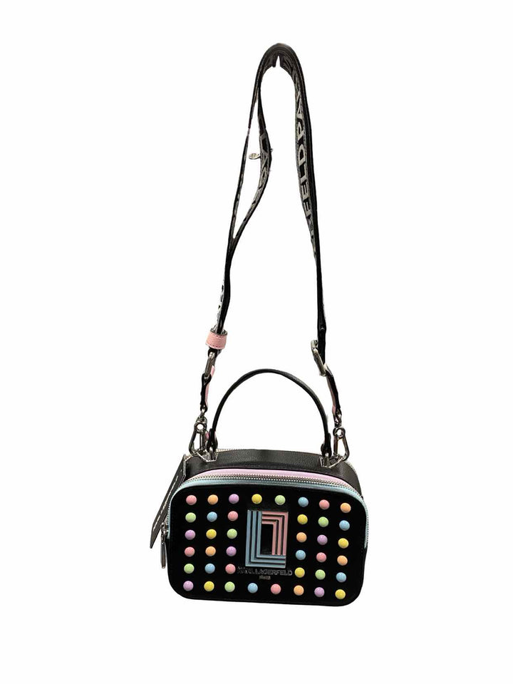 Karl Lagerfeld Black Simone Crossbody Purse