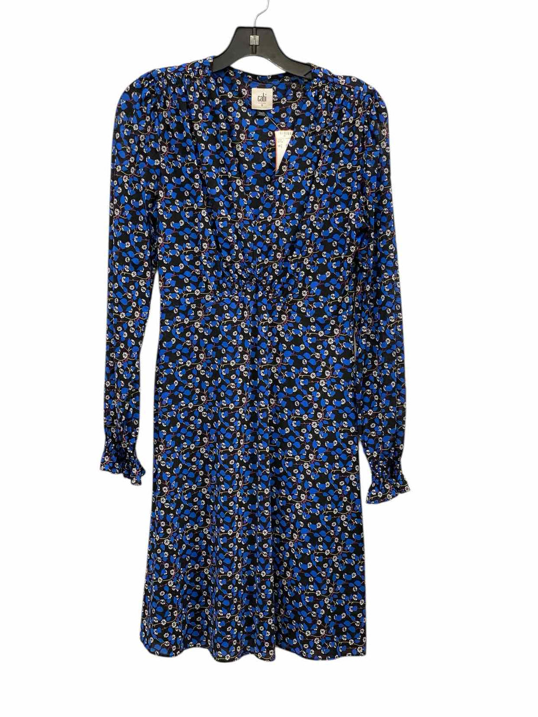 Cabi Size S Blue Print Dress