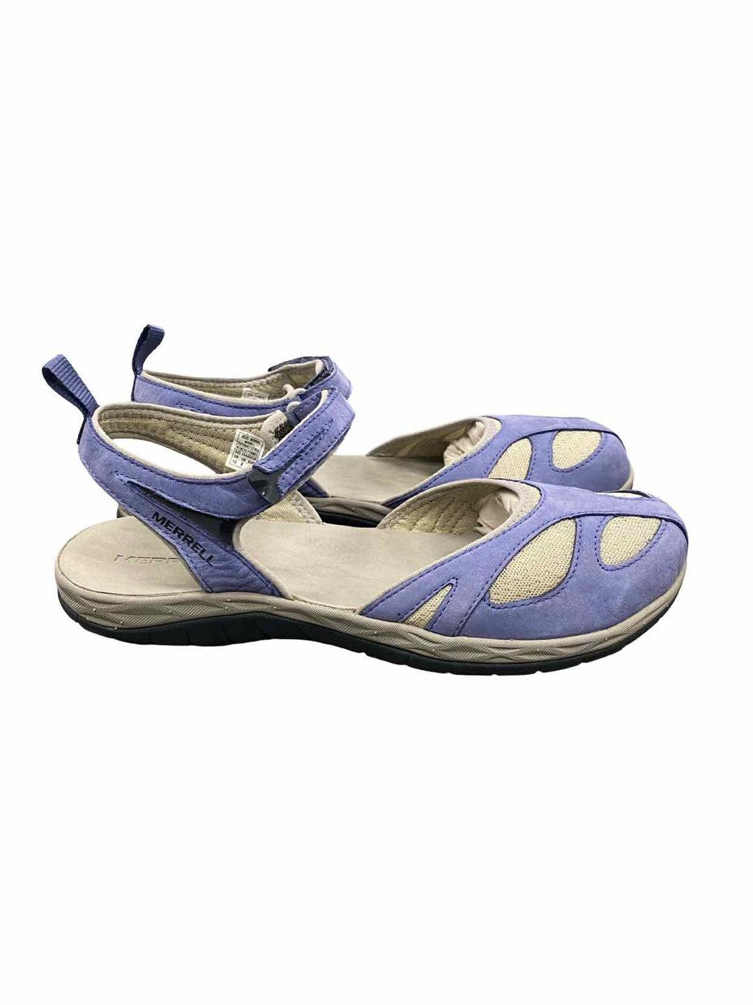 Merrell Shoe Size 10 Blue Grey Leather & Mesh Siren Wrap Q2 Sandals