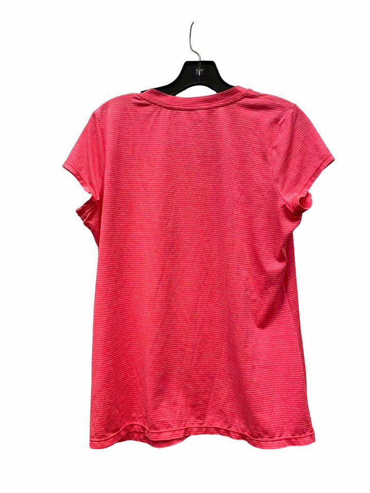 Xersion Size L Pink Athletic Short Sleeve