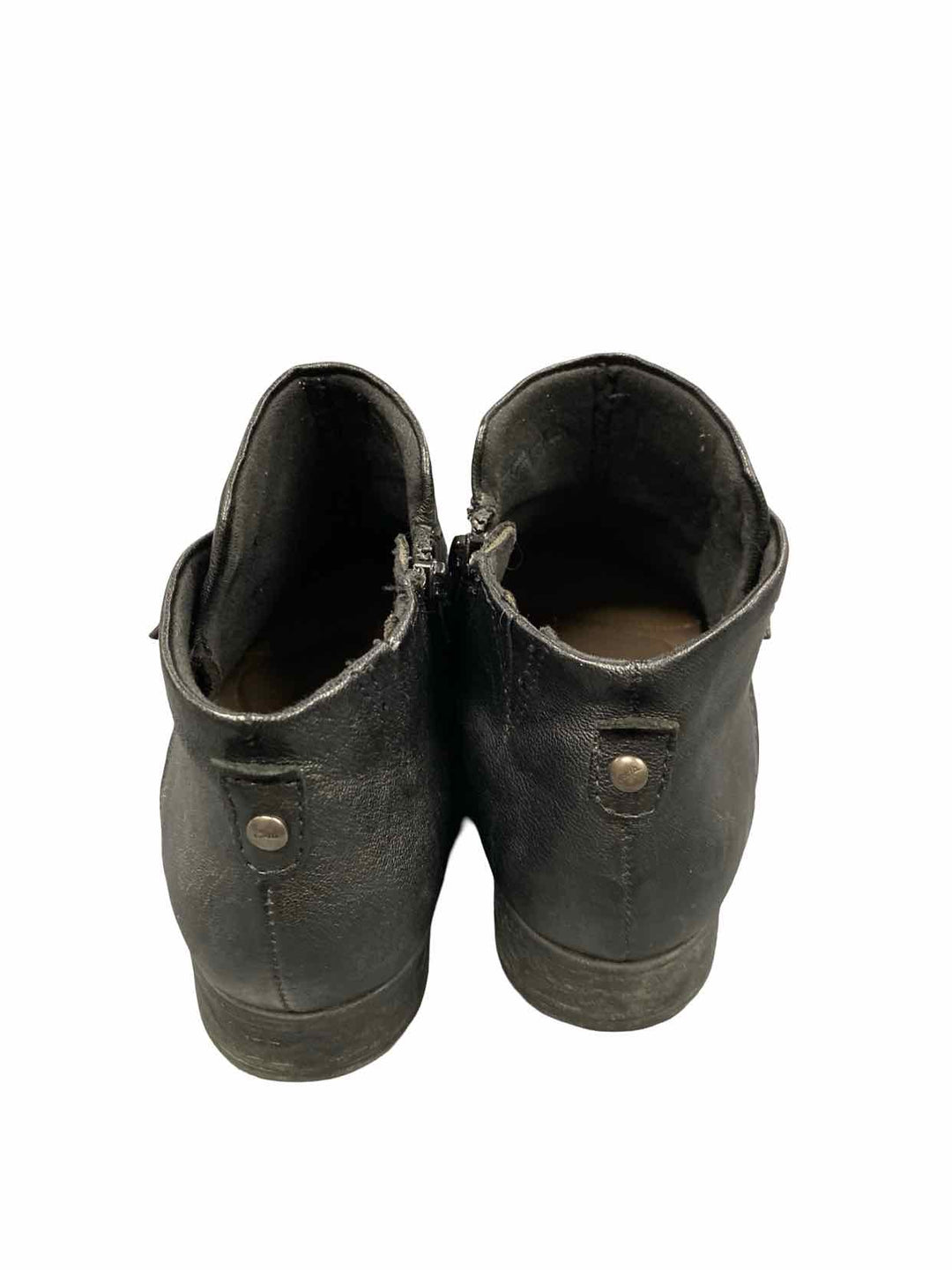 Earth Shoe Size 9 Black Leather Ronan Boots(Ankle)