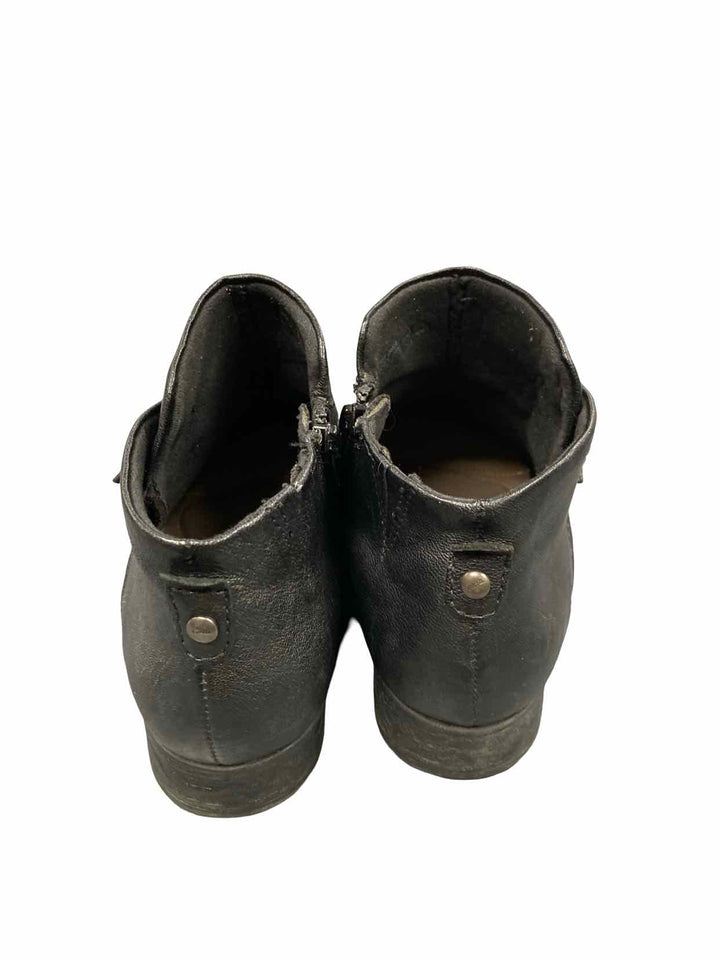 Earth Shoe Size 9 Black Leather Ronan Boots(Ankle)