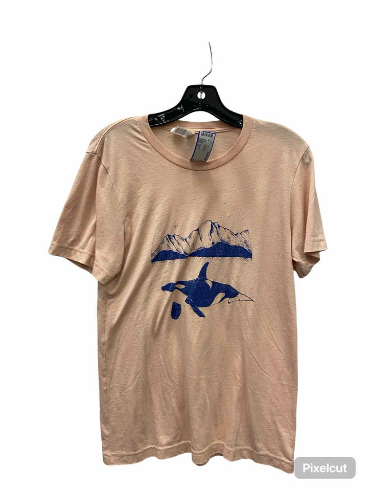 Canvas Size S Pink Blue T-shirt