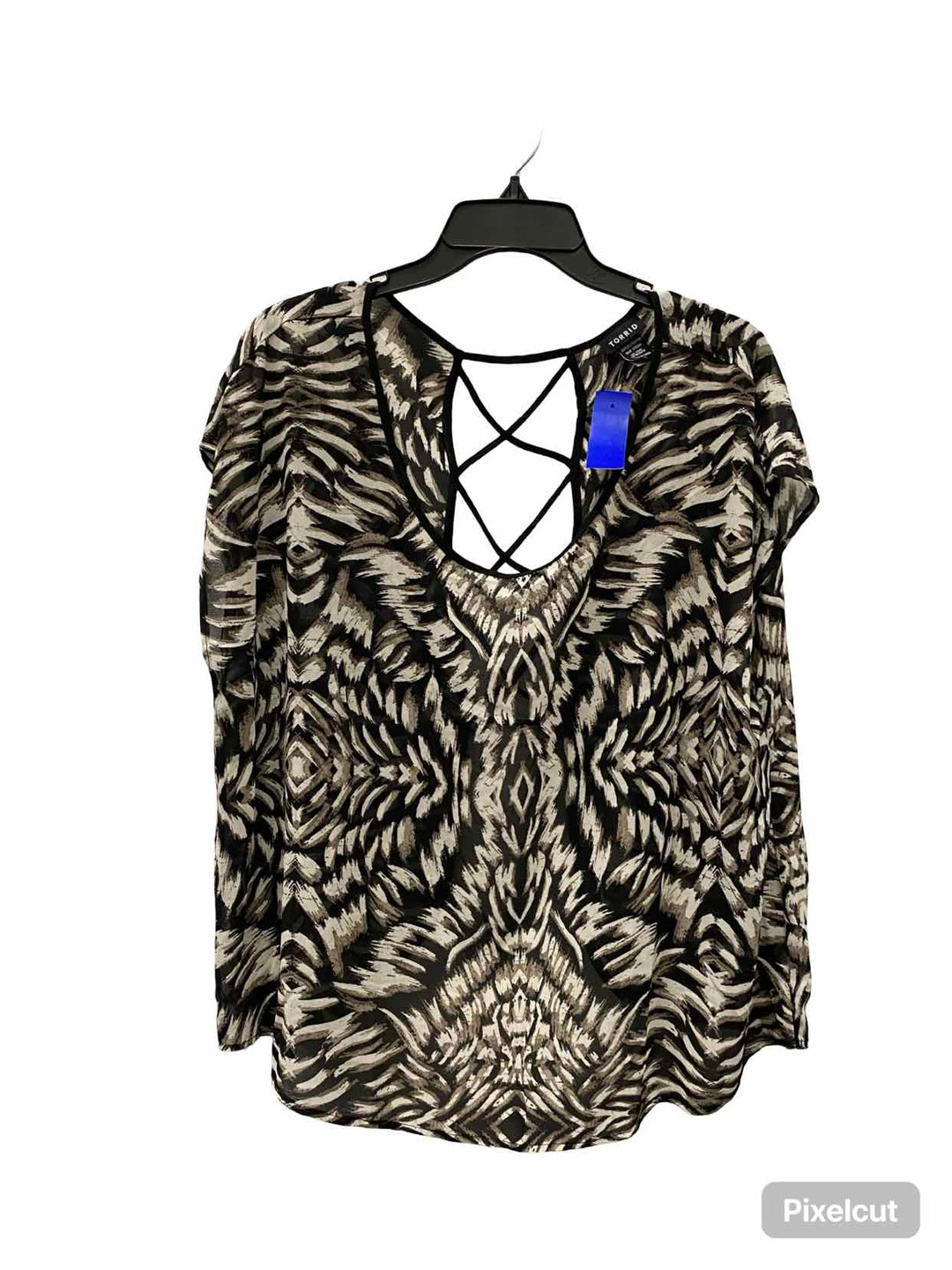 Torrid Size 1X Brown White Tank Top