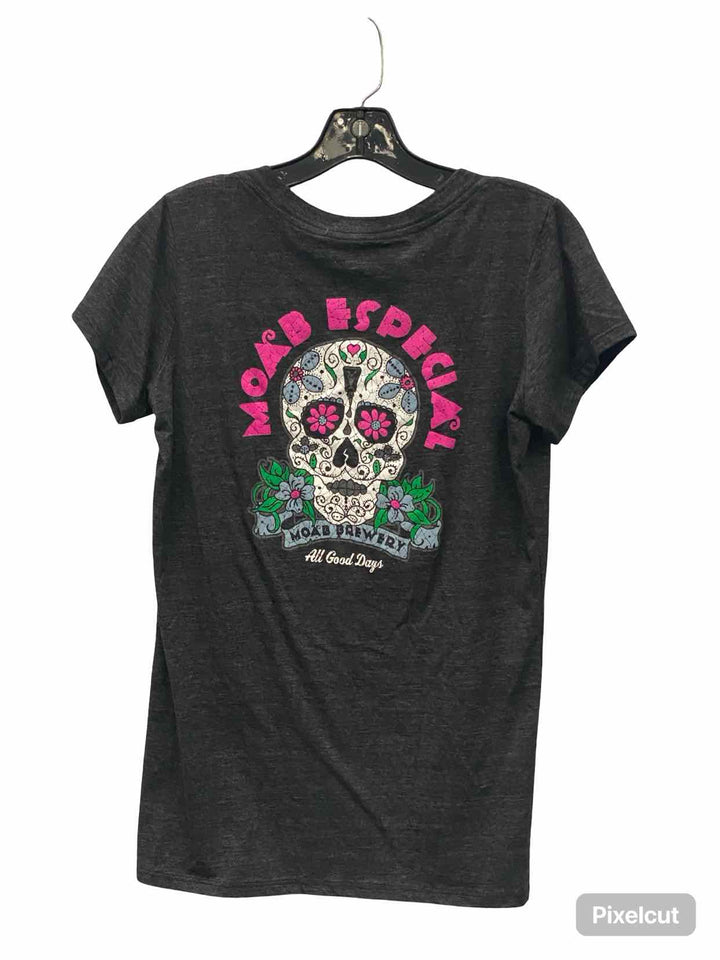 Blue 84 Size XL Black Skull T-shirt