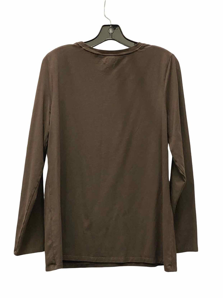 Chico's Size L Brown Long Sleeve Shirts
