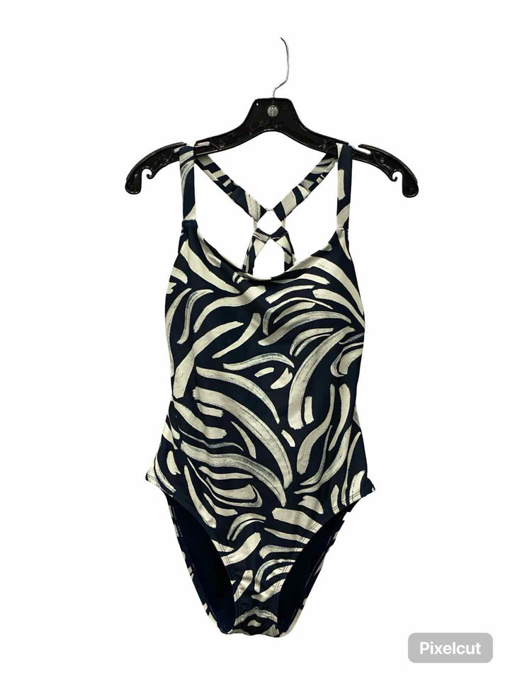 hurley Size M Navy White Swimsuit