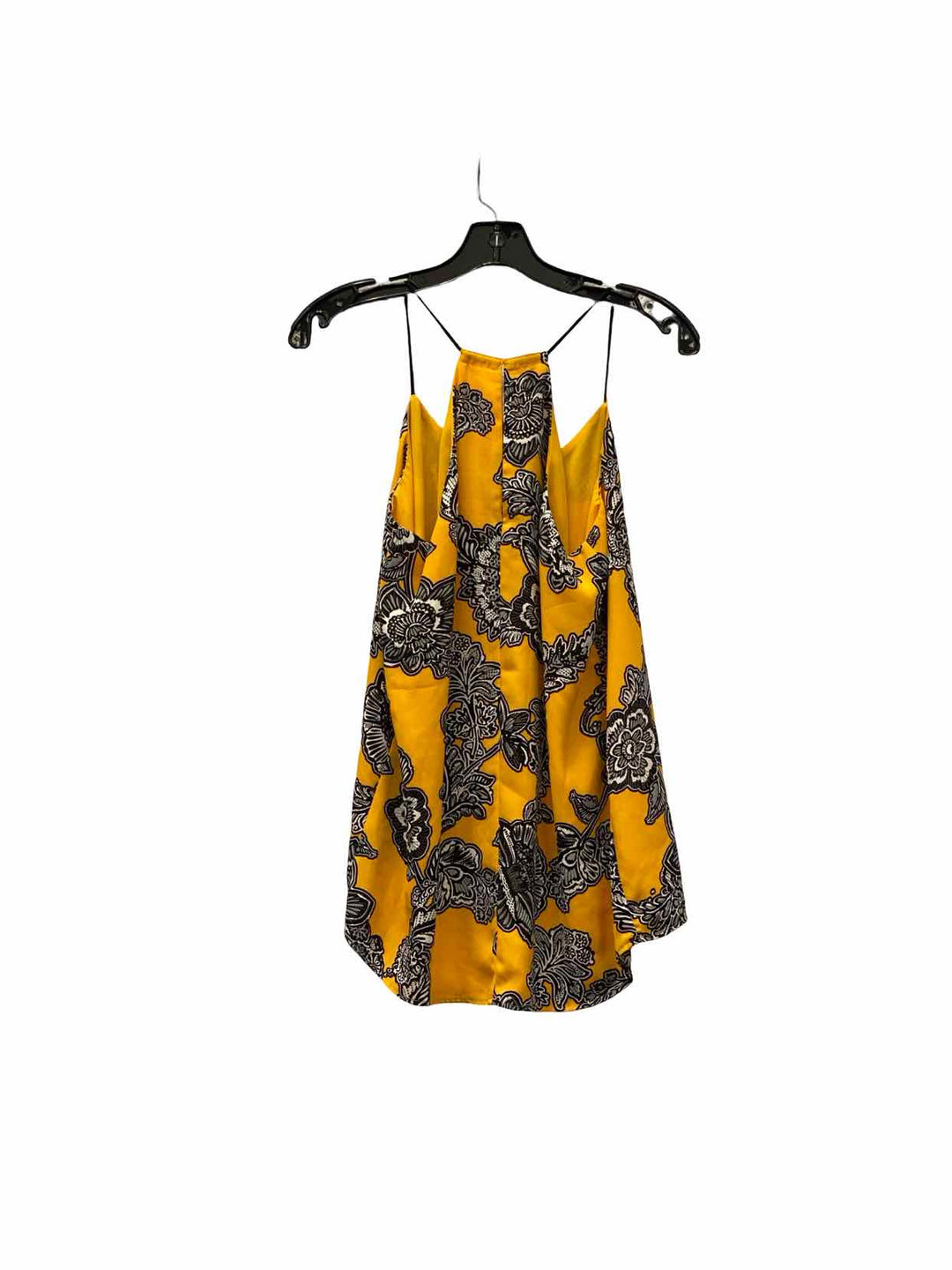 Express Size S Yellow Floral Tank Top