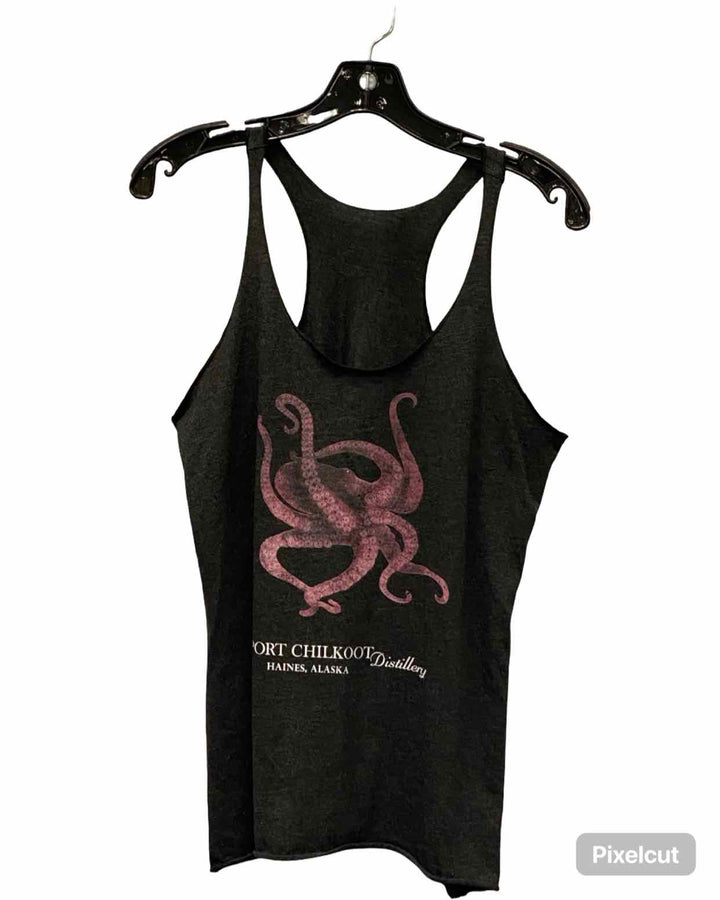Port Chilkoot Distillery Size S/M Black Octopus Tank Top