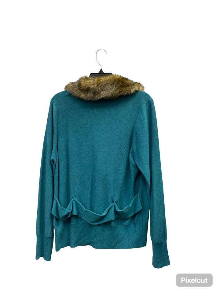 Cabi Size XL Green Cardigan Sweater