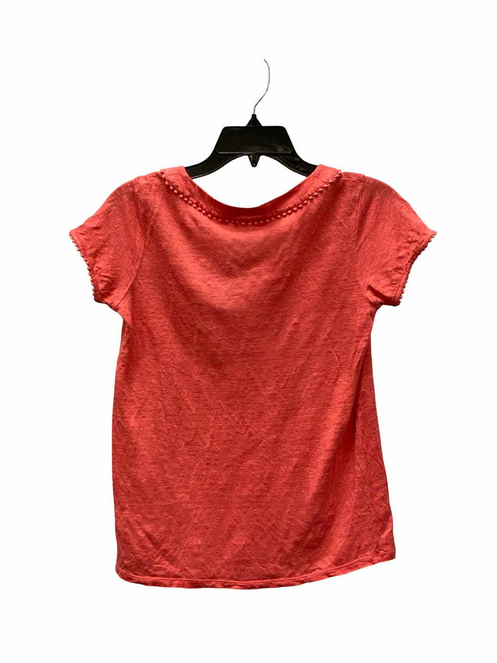 Boden Size XS Pink 100% Linen Short Sleeve Shirts