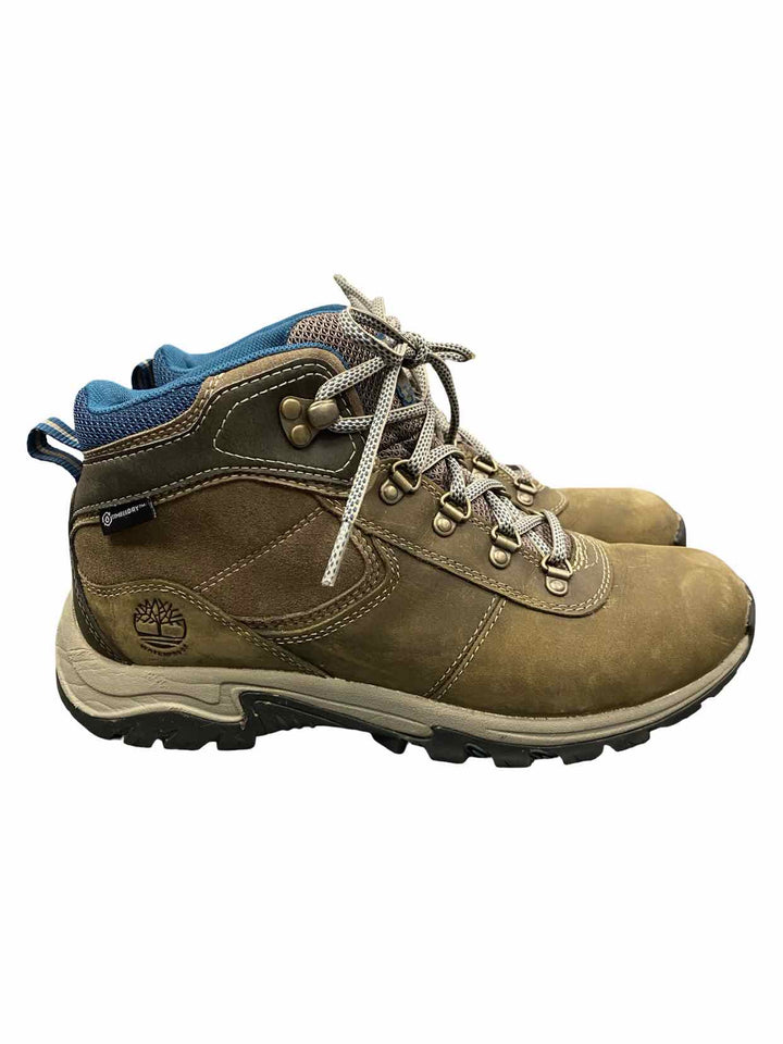Timberland Shoe Size 8 Green Teal Leather Mt. Maddsen Mid Hiking Boots(Ankle)