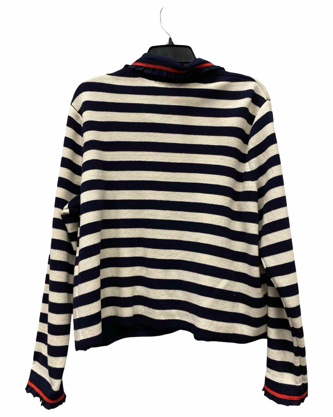 Boden Size 14/16 Navy White Stripe 100% cotton Sweater