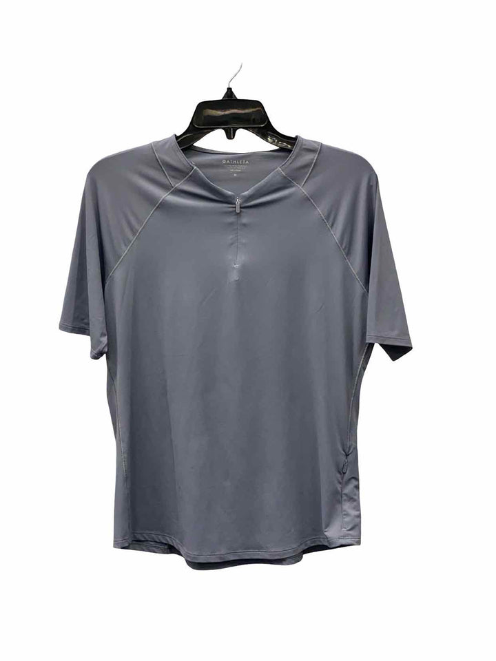 Athleta Size M light gray Athletic Short Sleeve