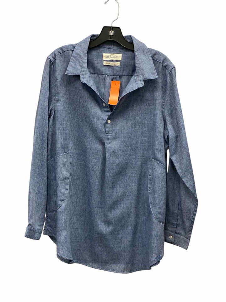 Purnell Size M Blue Long Sleeve Shirts