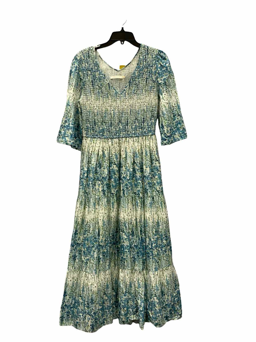 Christy Dawn Size M Green Blue Floral Dress