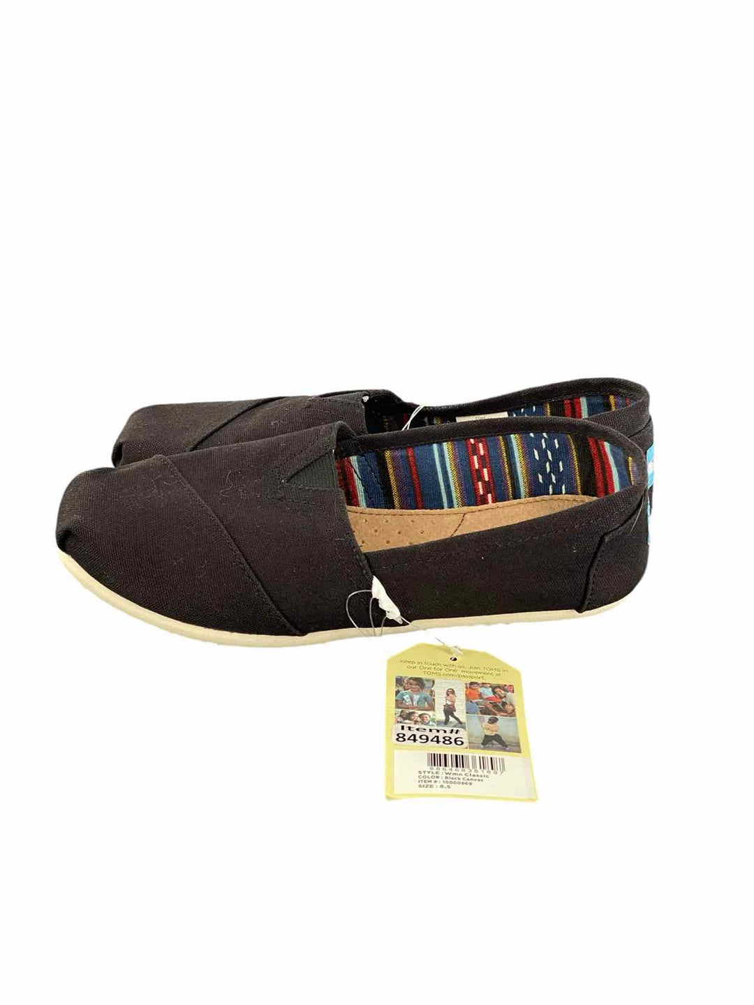 Toms Shoe Size 8.5 Black NWT Flats