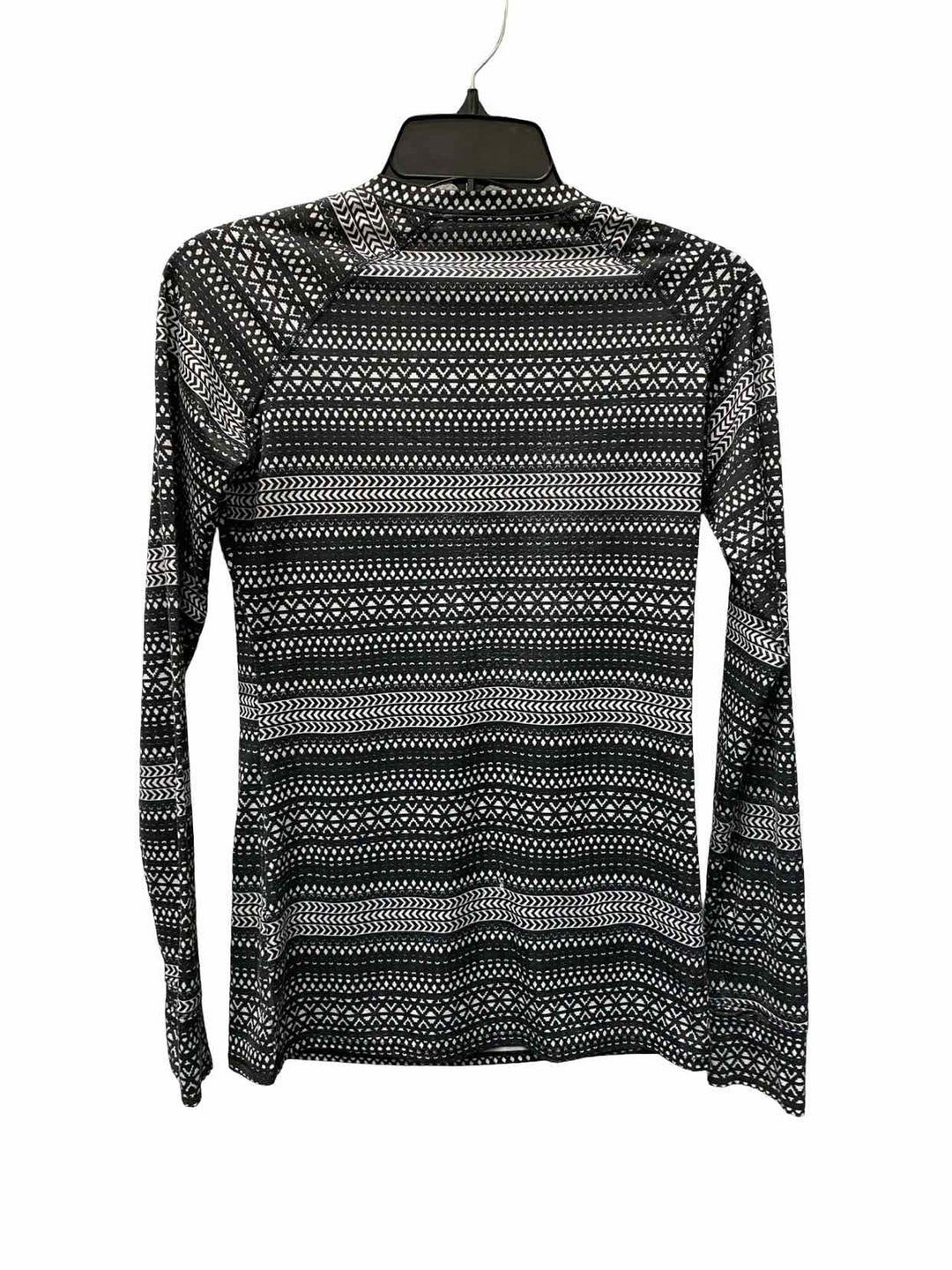 Warm Essentials Size S Black White Athletic Long Sleeve