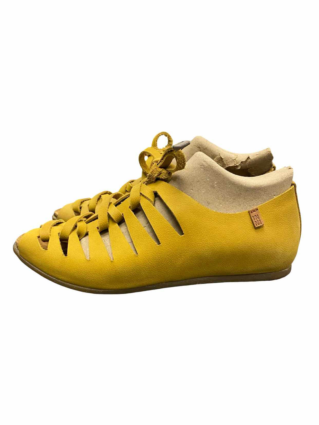 El Naturalista Shoe Size 38 Yellow Leather Stella ND52 Sandals