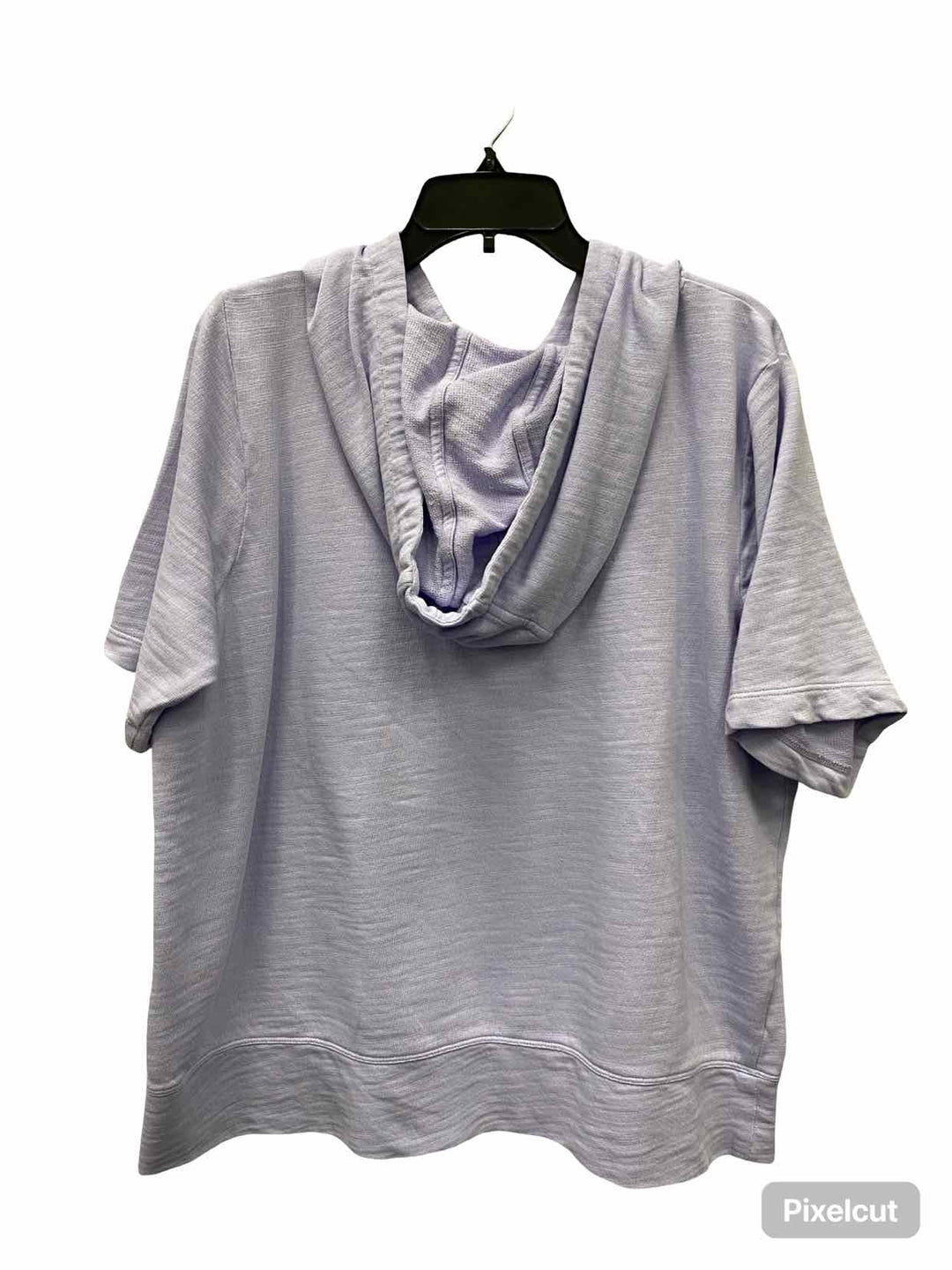 J Jill Size L Purple Short Sleeved Sweatshirt