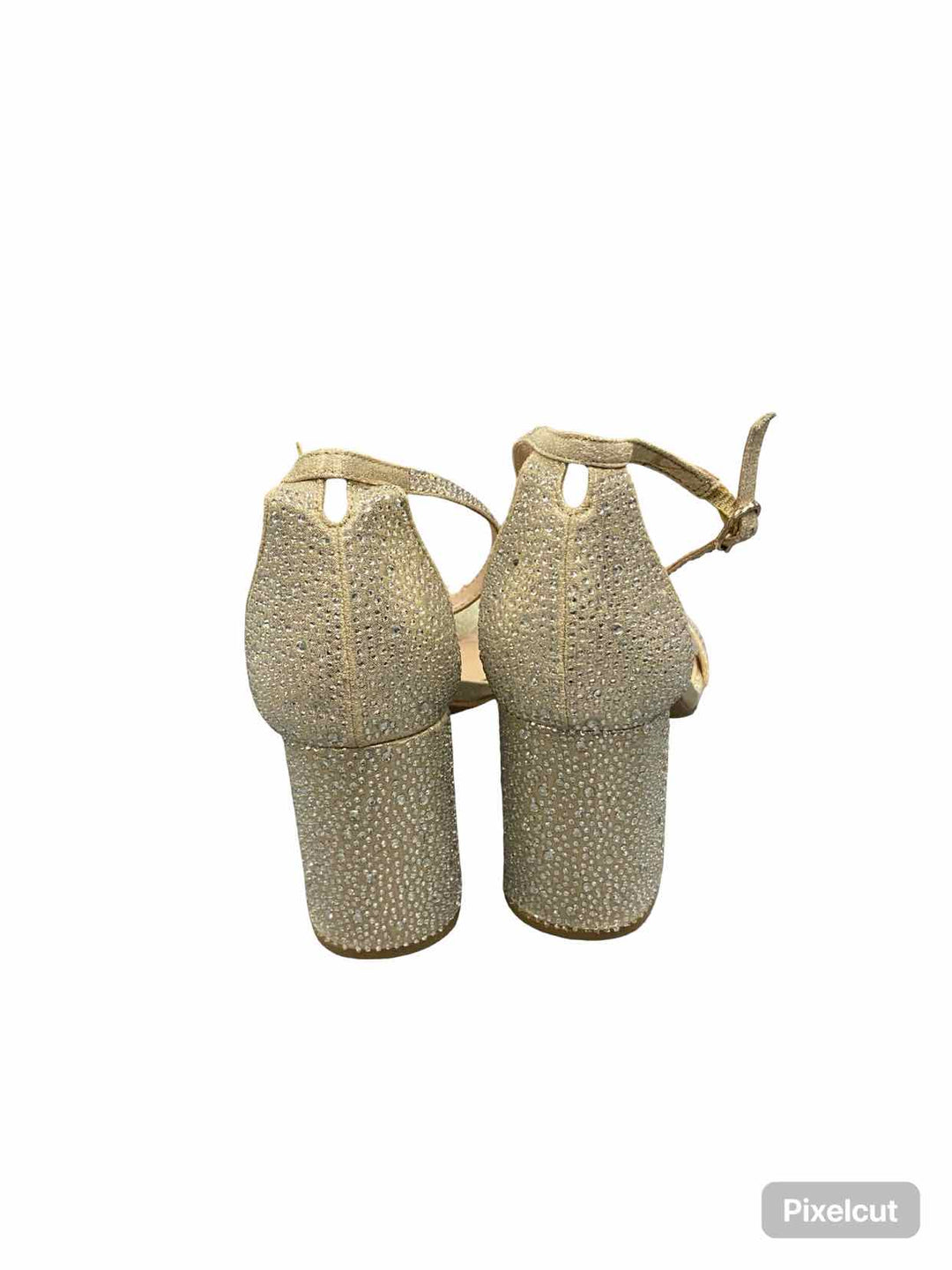 Kelly & Katie Shoe Size 9.5 Gold Rhinestone Heels