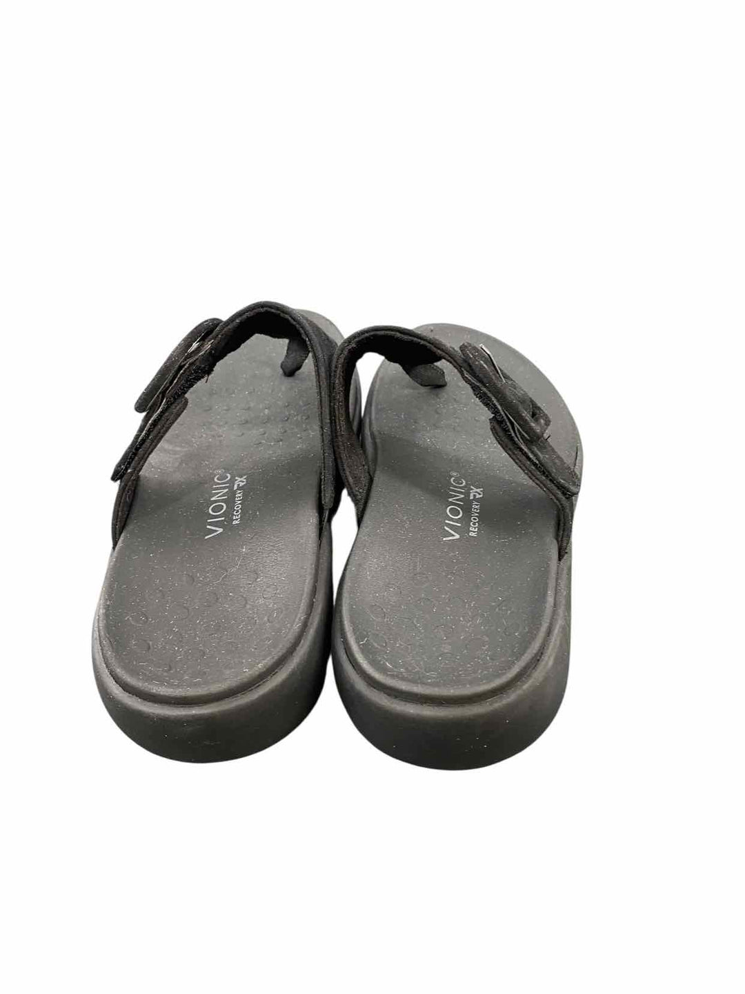 Vionic Shoe Size 8.5 Black Toe post Sandals