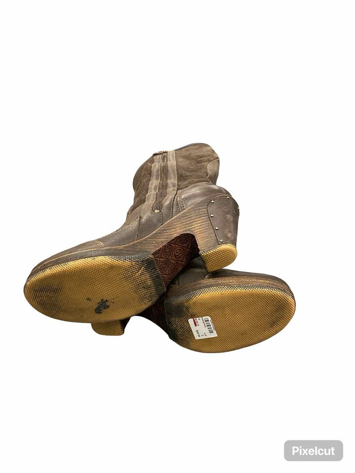 Timberland Shoe Size 10 Brown Leather VINTAGE Boots(knee)