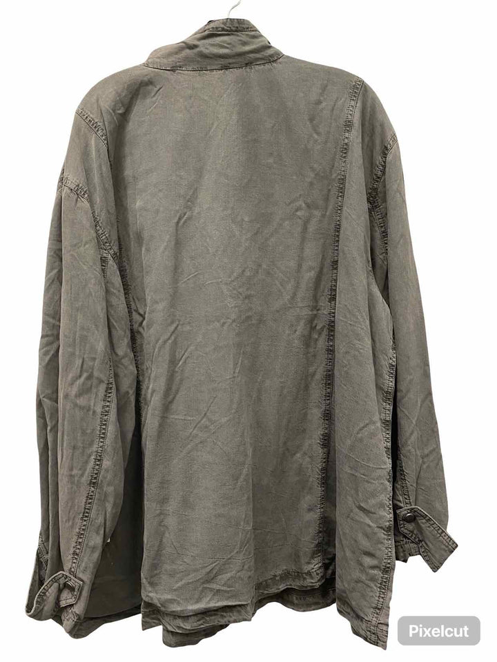 Treasure & Bond Size 3X Grey Jacket
