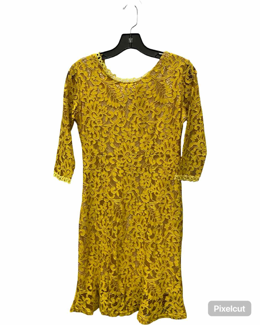Vicky and Lucas Size M Yellow Lace Dress