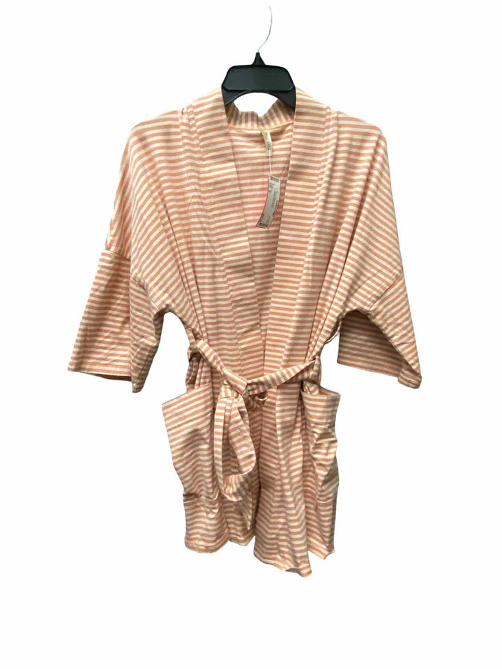 Pact Size S Apricot Tan Stripes Long Sleeve Shirts