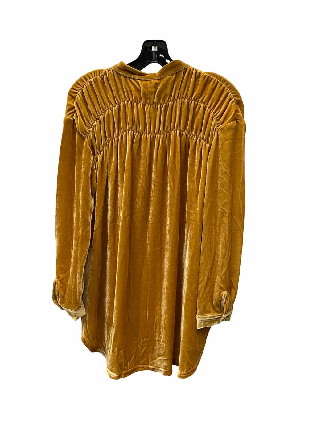 Lisa Bayne Size M Mustard Yellow Long Sleeve Shirts