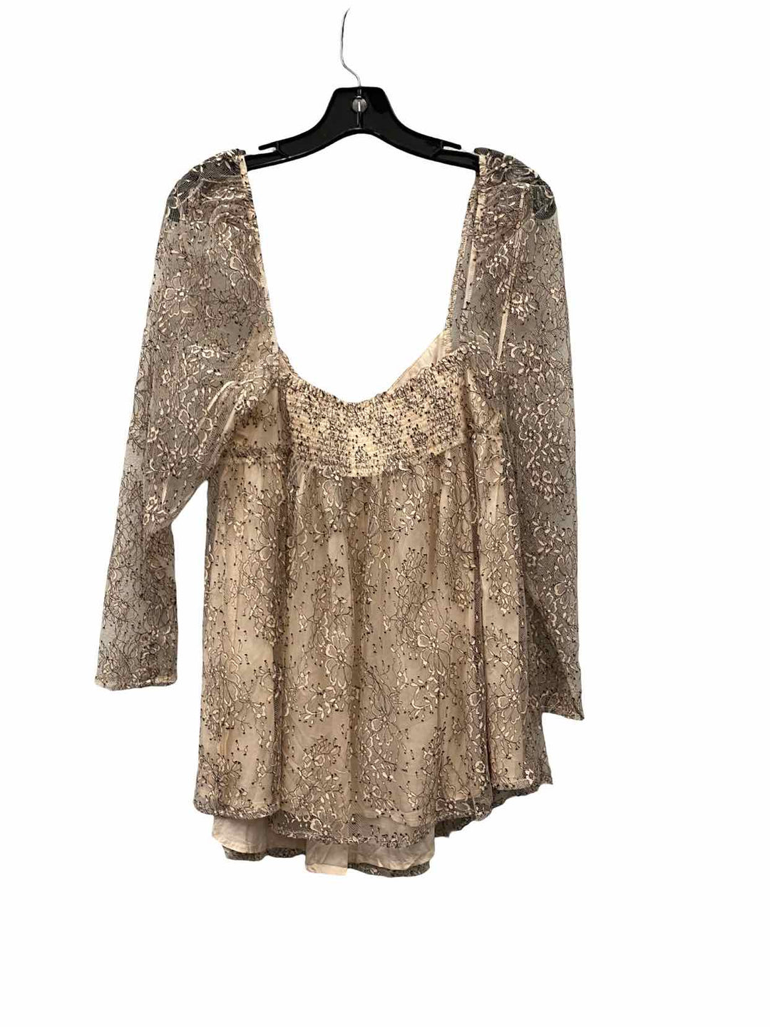 Free People Size S Pink Lace Long Sleeve Shirts