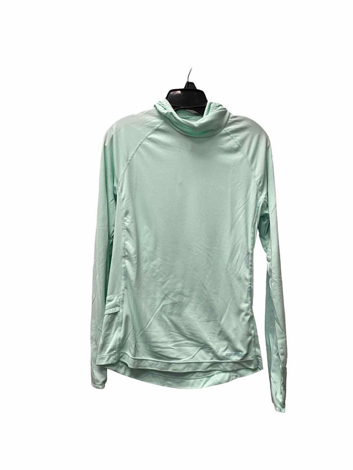 Grundens Size S Aqua Athletic Long Sleeve