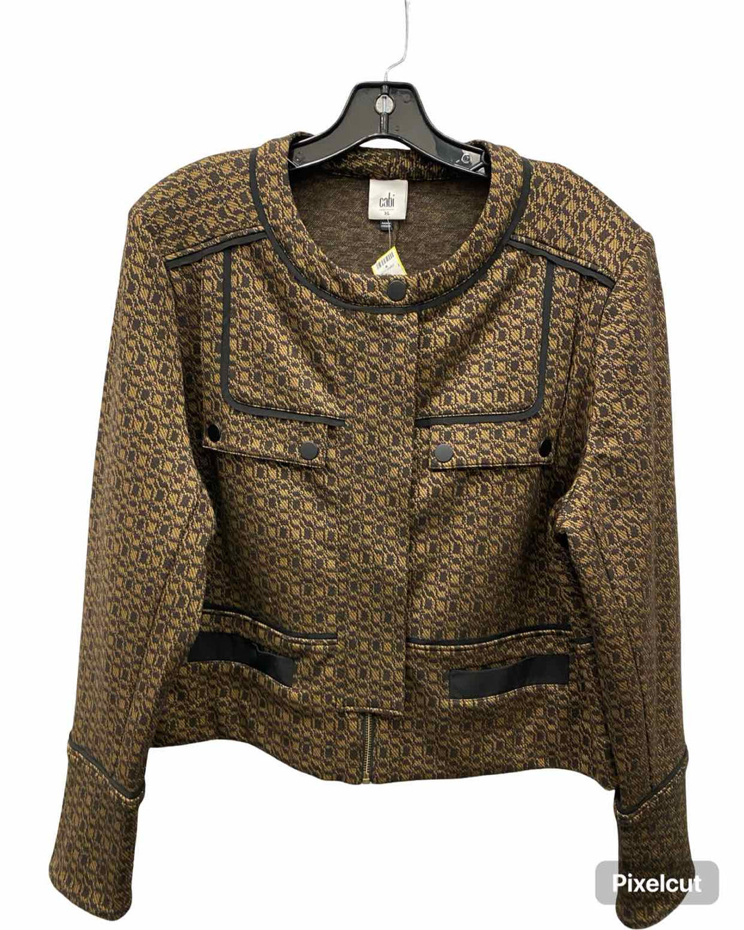 Cabi Size XL Black Brown Jacket