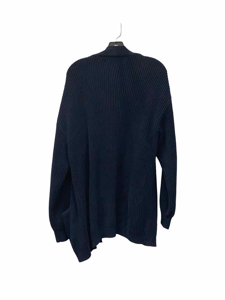 Quince Size M Navy Cardigan Sweater