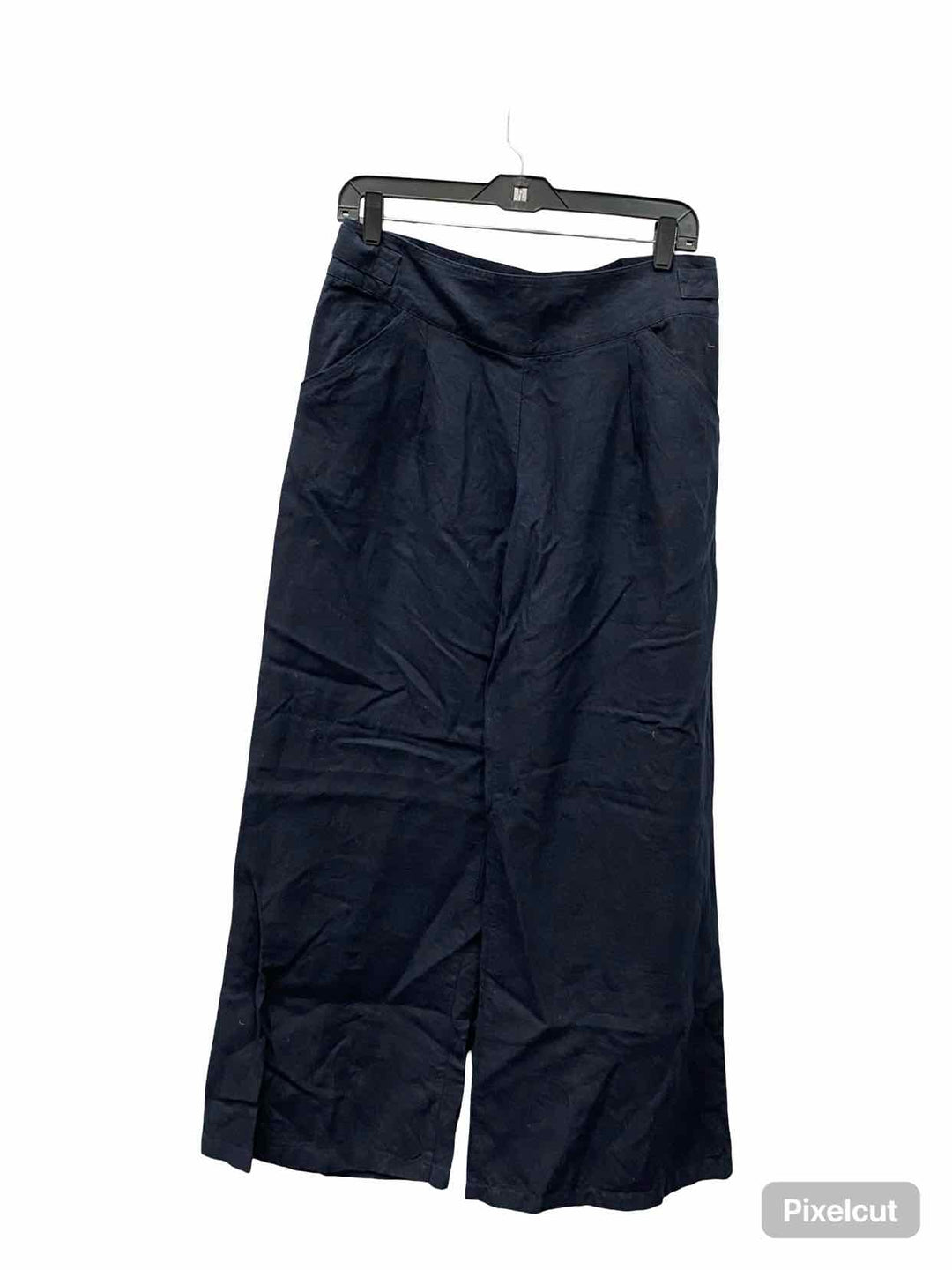 Wrap Size M/L Black 100% Linen Pants