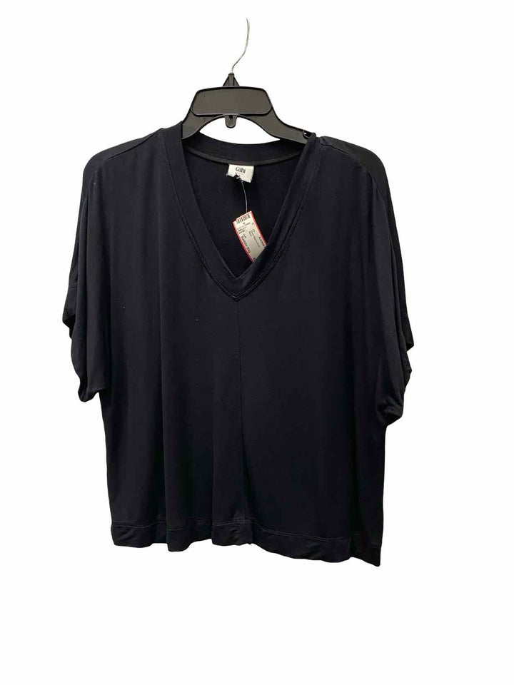 Cabi Size Saddle Bag Black Short Sleeve Shirts