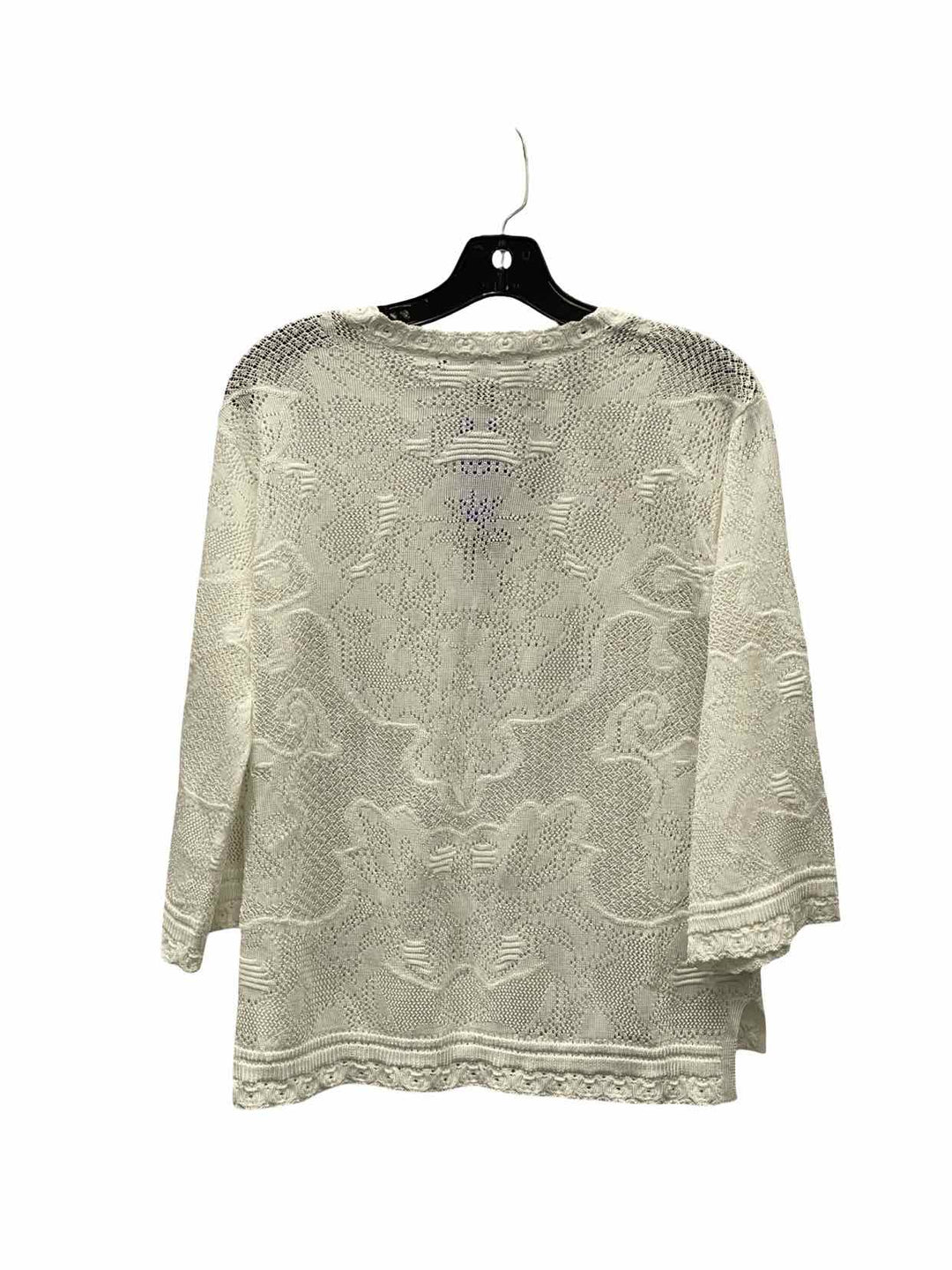 White House Black Market Size S White Floral Long Sleeve Shirts