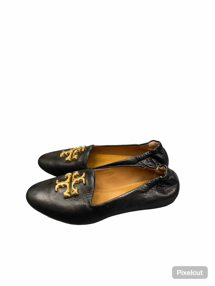Tory Burch Shoe Size 5.5 Black Leather Flats