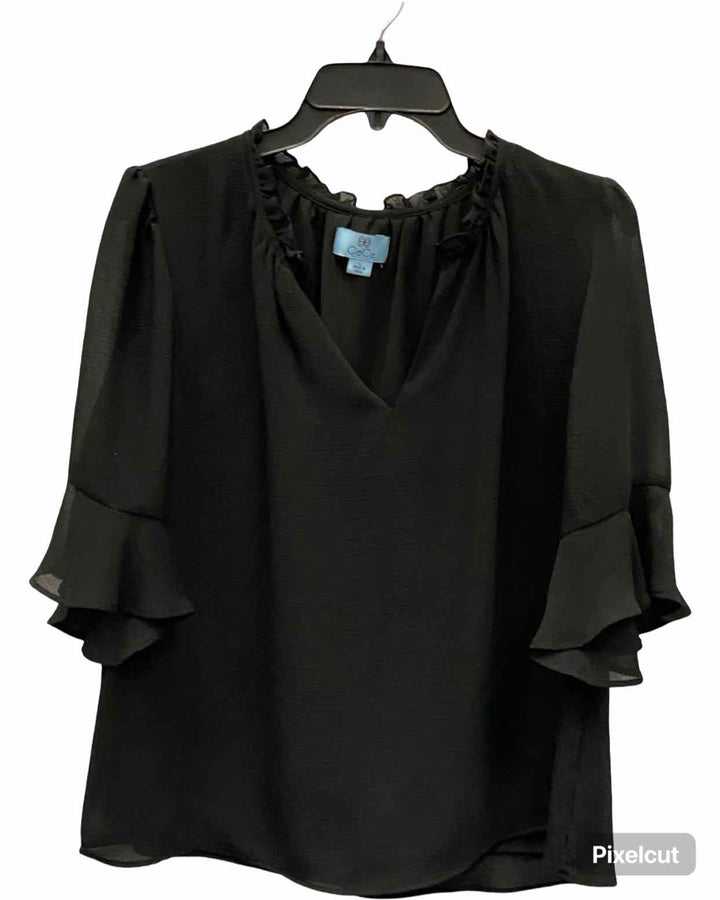 Cece Size L Black Long Sleeve Shirts