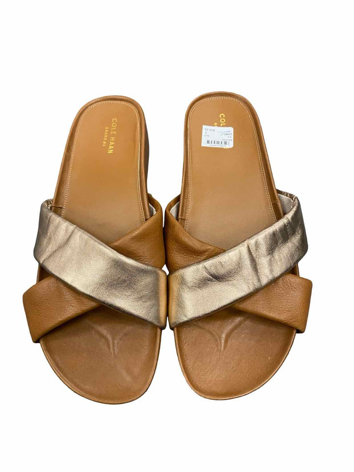 Cole Haan Shoe Size 9.5 Brown Rose Gold Arielle Sandals
