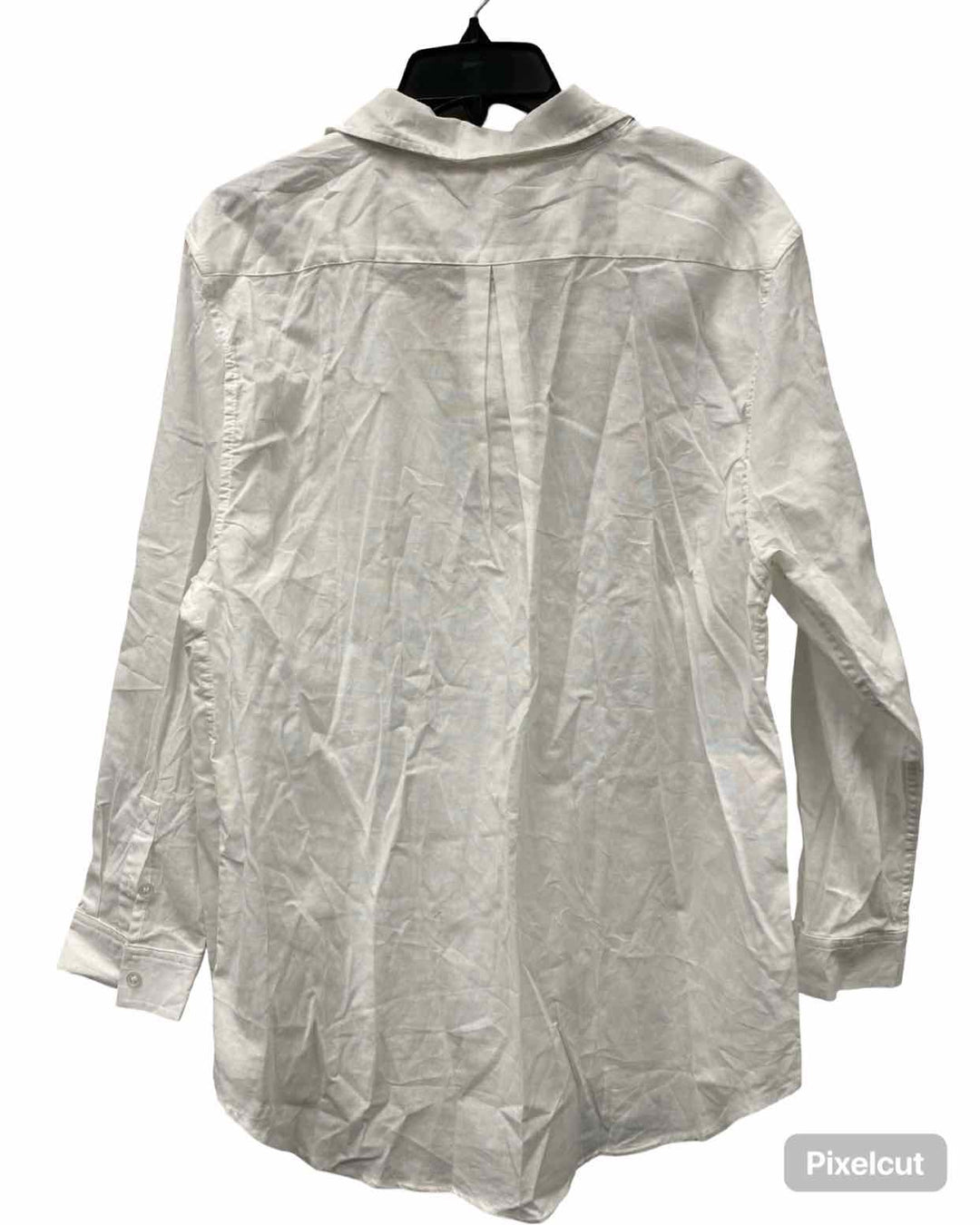 Emme by Marella Size M White 90% Cotton 10% Linen Long Sleeve Shirts