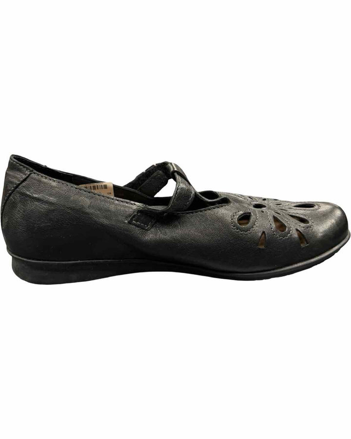 Taos Shoe Size 39 Black Leather Garden Shoe Flats