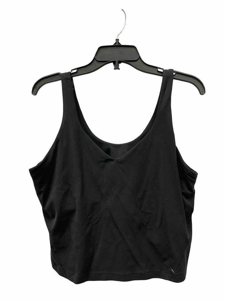 Lululemon Size 16 Black Athletic Tank Top