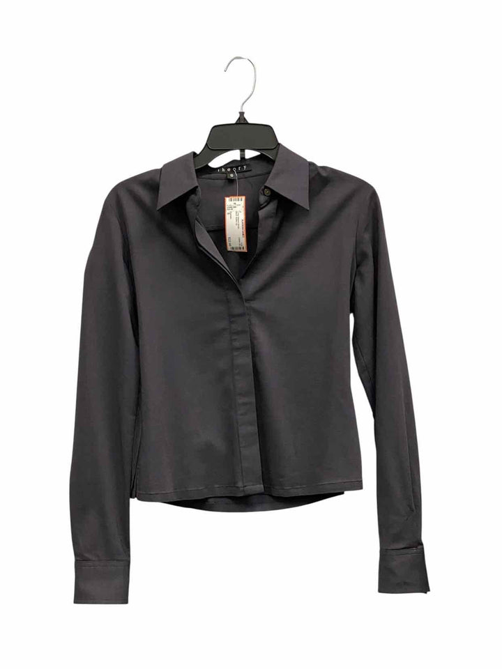 Theory Size S Black Long Sleeve Shirts
