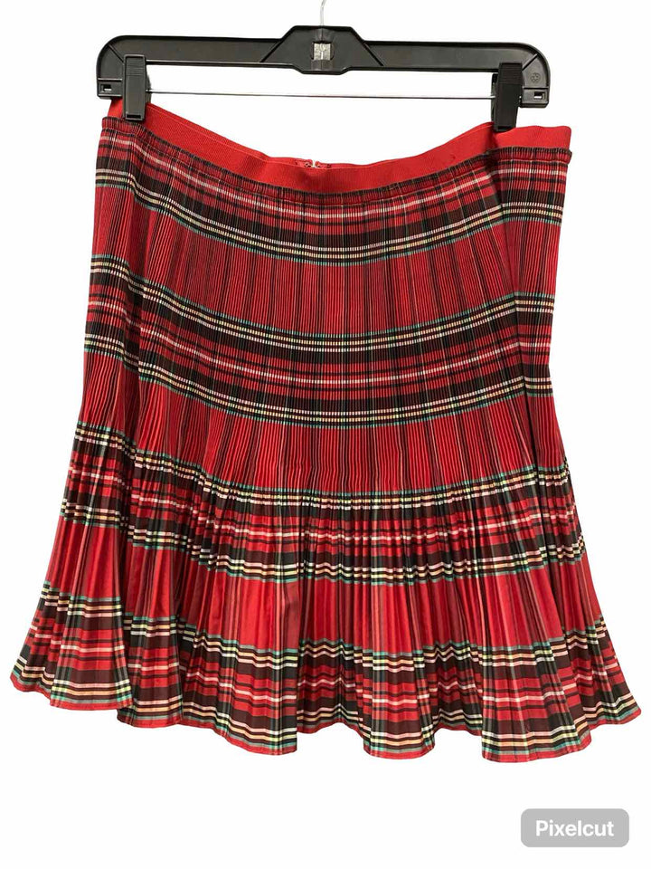 J Crew Size 14 Red Skirt