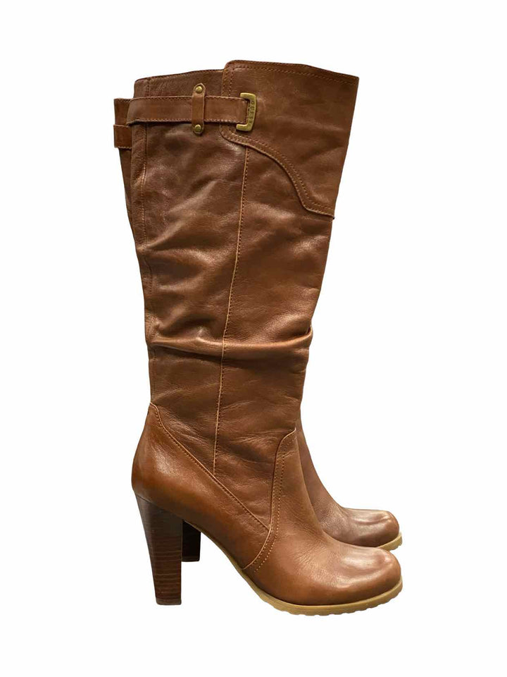 Guess Shoe Size 9 Brown Leather Boots(knee)